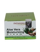 Patanjali Aloevera Moisturizing Cream, 50g With Shea Butter, Coconut, Wheat Germ & Olive Oil
